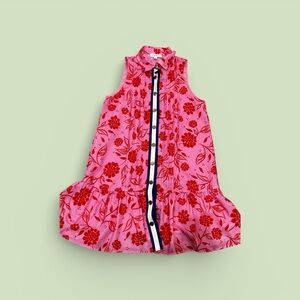 THML Pink and Red Floral Blouse